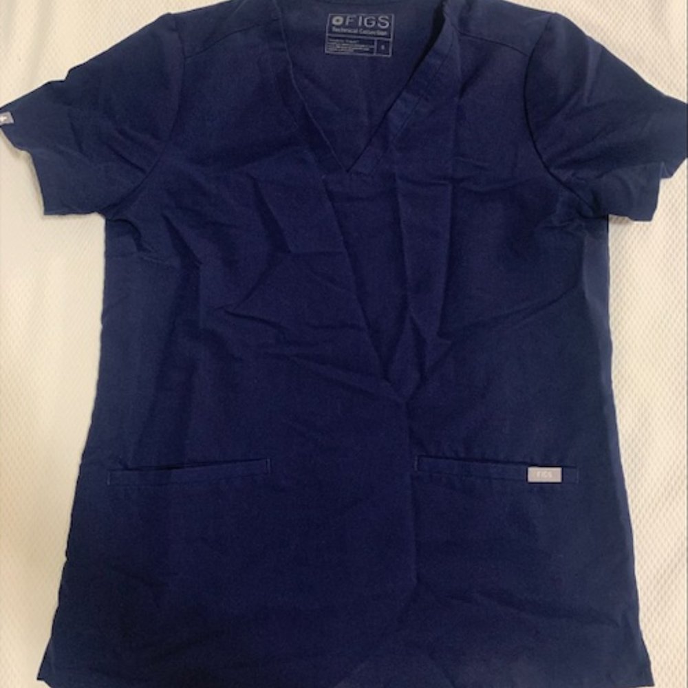 Figs Scrub Set- M, Navy